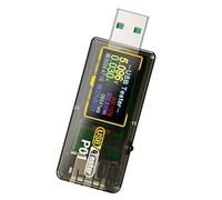 P01 Digital USB Charging Analyser Displays Real Time Voltages Current Power Temperature Data for Mobile Devices USB Potential Current Tester Load Tester Charging Inspector