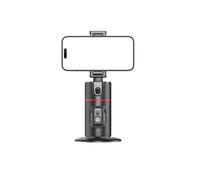 P02 Intelligent 360 Mobile Phone Head with AI Face Recognition Gesture Follow up Panoramic Anti Shake Remote Control Detachable Clip Retractable No APP Required 180 Flip Shooting