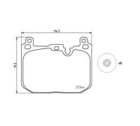BREMBO P 06 097 Brake pad set