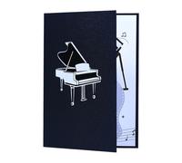 P0p Up Greeting Cards, Handmade Funny Envelope Birthday Card Piano P0p-UpCard - Creative 3D Piano P0p-Up GreetingCard - Musical Instrument Paper Sculpture Folding Holiday Celebration Thanksgiving Ca