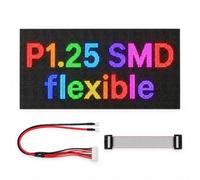 P1.25 Flexible LED Display Module, 320×160mm SMD TOP1010 LED Panel, 600 Nits, ≥3840Hz, Magnetic Soft Back Shell, 162° Bend, Front Service for Indoor XR LED Walls, 20 Pack