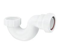 P10 Bath Trap White 32MM, Compression, Polypropylene Construction, 19mm Water Seal, 1 in Pack