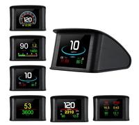 P10 PRO Car OBD2+GPS Head Up Display - Digital Speedometer with OverSpeed Alarm, 2.2" TFT LCD, OBD Speed Alert & Engine Error Code Reader