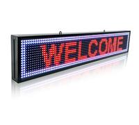 P10 Programmable Scrolling Led Sign Outdoor Signs For Businesse Custom Message Board Digita Display Advertising Screen Bar Word Light Wifi Control High Brightness Neon Sign 39"X8"