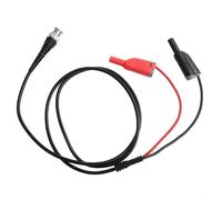 P1010 BNC Q9 to Dual 4mm Stackable Banana Cable, 120 cm 50 Ohm Probe Cable for Oscilloscopes, Signal Generators & Lab Electrical Testing