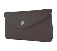 - P11 - Italian leather ladies wallet medium, color: dark chocolate
