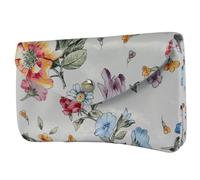 - P11 - Italian leather ladies wallet medium, color: flower-01