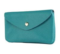- P11 - Italian leather ladies wallet medium, color: turquoise blue
