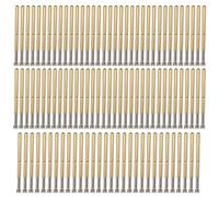 P125 - Q Spring Probe Test Pins | 4 Claw Brass Design for Secure Connection | 100Pcs 2mm Solder Pad Probes/PCB Testing Tools | Protective - Debris Hardware