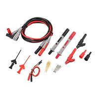 P1300C Electronic Digital Multimeter Test Leads, Test Lead Kits with Clips, Replaceable Probe Tips Set for Accurate Measuring, 1m Length Cable with High Quality Copper Ba