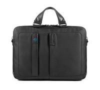 P16 Computer Portfolio Briefcase - male - Piquadro - Laptop Bags & Cases - Black - ONE SIZE - Bags ONE SIZE
