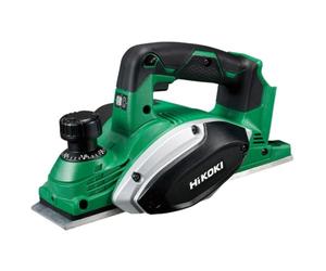 P18DSL/W4Z Cordless Planer 18V Bare Unit, Grey|Green|White|Black | Features a safety brake, built-in blade stand and soft grip handle for improved user comfort and blade protection.
