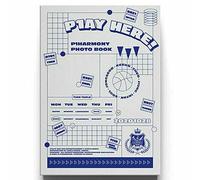 P1HARMONY - P1HARMONY P1AY HERE! 1st Photo Book. 200p Photo Book+36p Note+6p Student ID Card Set+12p Photo Card +3p Friend Card+1p Frame+6p Book Mark+2p Pencil+2p Poster(On Pack/Folded) K-POP SEALED