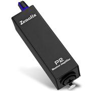 P2 Portable In Ear Monitor Amplifier, Headphone Amp with XLR/TRS Inputs 3.5mm Output, Enhanced Sound Quality, Durable Belt Clip, Guitar Headphone Amplifier with Stereo/Mono Switch for Performers,Black