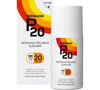 P20 Riemann Sun Protection Lotion SPF 20 200ml | Long Lasting UVA & UVB Sunscreen | Very Water Resistant Daily Sun Cream | Fragrance Free Lightweight Protection