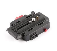 P200 Connect Adapter Mount Quick Release Clamp QR Plate for Manfrotto 500 500AH 701HDV 7M1W 577 Tripod Head and DSLR Video Camera Stabilizer Slider
