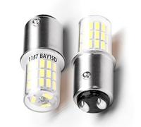 P21/5W 1157 BAY15D Brake Light Bulb, 12V-24V Led Stop and Tail Light Bulb | 6500k Daylight White, 2W 250LM, 1016 1034 7528 2357 2057 Car Bulbs, Use for Car Brake Lights, Parking, Reverse Lights, 2 PCS