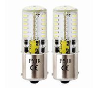 P21W 1156 Ba15S 12V 5W Car Led Bulbs, Single Contact Base, Cool White 6000K 500Lm, For Car Trailer Camper Boat Yard Light Brake Indicator And Reversing Light (Pack Of 2)