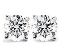 P3 POMPEII3 1/3ct TDW Diamond Stud Earrings in 14K White Gold, Stud Earrings