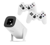 P30 MAX 2-in-1 Retro Gaming Projector Console - 4K HD Portable Console with 36,000 Classic Games, Built-in Emulator, HDMI, WiFi, Apps, 2 Wireless Controllers - Plug & Play Entertainment