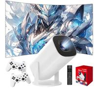 P30 MAX Mini Projector 36000+ Games 14 Emulators,Game Projector with Controllers,Android 11,H713 Chip Portable Projectors with WiFi & Bluetooth,Auto Focus Keystone,180°Rotation