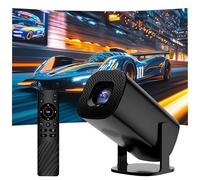 P30 Mini Projector with Wifi and Bluetooth, Android 11 Smart Projector for Bedroom and Outdoor, Portable Projectors with 1280 * 720P, 240 lumen, Compatible with Smartphones/Speakers/Laptops (Black)