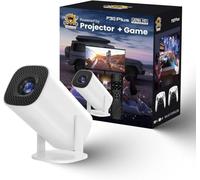 P30 Plus Projector game console HD output projector intelligent portable Home WiFi Android11 4k 3D Retro Video Game Consoles（36000+Games）
