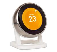 P3D-Lab Stand for Google Nest Thermostat 3rd Gen, White | Freestanding Desk Holder for Nest Learning Thermostat, 4 Mounting Screws Included, Easy Installation, Made in UK