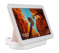 P3D-Lab Wall Mount for Google Nest Hub 1st Gen, White Nest Hub Wall Bracket | Wall Mount for Google Home Hub, Secure Horizontal Holder, Full Controls and Cable Access, Compact Design