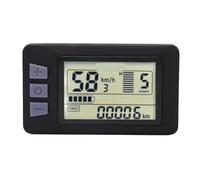 P3H Electric Bike LCD Display Panel 24V 36V 48V 60V with 6PIN Waterproof Wire For Electric Bicycle Electric Scooter