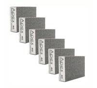 P40 Grit Sanding Block 6 Pcs | Cours Sanding Sponge | Wet And Dry With Grit 40 | Dual-use Abrasive Pads Washable And Reusable & Rust Removal Sanding Block For Wood, Paint Walls and Metal (P40)