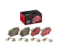 P44021NX Brake Pad Set Rear Braking Fits Land Rover Discovery 5 Van By Brembo