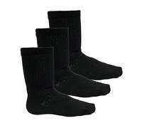 P4USE-4-C0MFORT Mens Extra Wide Comfort Fit Diabetic Oedema Poor Circulation Gents Socks, Black, UK 6-11 (Pack of 6, Black)