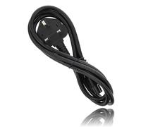 P4Y UK 3A to 3-pin 2.5A clover 250V BS 1363 Power cable for C5 Mickey Mouse, Replacement laptop cable, Printer cable, UK laptop charger cable 1.8m black