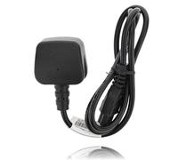 P4Y UK 3A to 3-pin 2.5A clover 250V BS 1363 Power cable to C5 Mickey Mouse, Replacement laptop cable, Printer cable, UK laptop charger cable 1m black