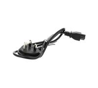P4Y UK 5A to 3-pin 2.5A clover 250V BS 1363 Power cable for C5 Mickey Mouse, Replacement laptop cable, Printer cable, UK Laptop charger cable 1m black