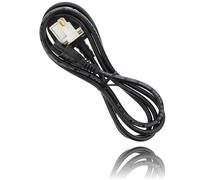 P4Y UK 5A to 3-pin 2.5A clover 250V BS 1363 Power cable to C5 Mickey Mouse, Replacement laptop cable, Printer cable, UK laptop charger cable 1.8m black