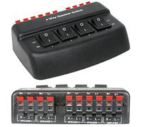 P5- NEW 4 WAY LOUDSPEAKER SPEAKER SELECTOR SWITCH BOX - BLACK - PRO SPRING CLIPS!