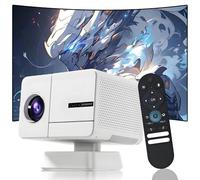 P50 Portable Projector for Home Cinema, Small projector with Wifi&Bluetooth, Outdoor Projectors with 1920 * 1080P, 800 lumen, Auto Focus Support, Compatible with Smartphone/TV/Speaker/Laptop (White)