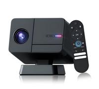 P50 Smart Projector 4K Compatible with Multiple Devices,Home Movie Projectors with WiFi and Bluetooth,LED Portable Projector with 1920 * 1080P and 400 ANSI Support Automatic Pitch Adjustment,black