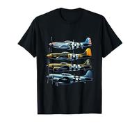 P51 Mustang F4U Corsair B17 P47 Thunderbolt WW2 Warbirds T-Shirt