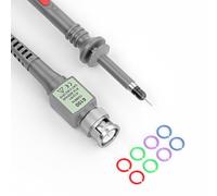 P6100 Oscilloscope Probe 100MHz 1X/10X Attenuation Slide Switch Grounding Clip For BNC Digital Virtual Handheld