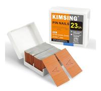 P635 23 Gauge 35mm Pin Nails, Copper Plating, 10000 PCS/Box, Nails for Air Power Pin Nail Gun, Micro Pinner for Cabinets, Light-Duty Wood Work, DIY