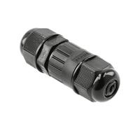 P68 Waterproof Cable Connector Junction Box - Outdoor Electric Wiring Connectors, UV-Resistant, IP67/IP68 Rated for Garden Lighting, CCTV & External Installations (Straight Mini)