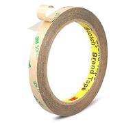 P7yaumy 0.39in x 36ft 300LSE Double Sided Tape for Scrapbook, Heavy Duty Mounting Tape, Transparent Adhesive Sticky Tape for Picture Hanging Strips, Poster, LED Strips, Art Craft