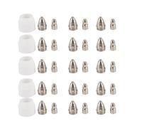 P80 Cutting Tips Electrode Consumable Set, Wireless Plasma Cutter Accessories, 25 - Piece P80 Torch Replacement Kit with Shield Cups, Electrodes & Tips for P80 Plasma
