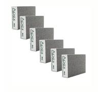 P80 Grit Sanding Block Set of 6 Pcs | Cours Sanding Sponge | Wet And Dry | Dual-use Abrasive Pads Washable And Reusable & Rust Removal Sanding Block For Wood, Paint Walls and Metal