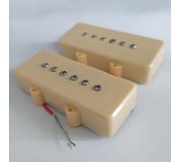 P90 Electric Guitar Pickup Set N&B Humbucker Single Size Ceramic Coil Magnet P90 Cream Pickups Set for Guitar Jazz Master Replacement Parts