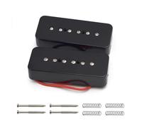 P90 Guitar Single Coil Pickup White/ivory Silver Bk Green Professional electric pickup(N B Black)