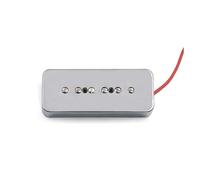 P90 Guitar Single Coil Pickup White/ivory Silver Bk Green Professional electric pickup(Neck Silver)